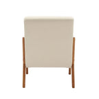 Modern Accent Chair, Solid Wood Padding Lounge Armchairs With One pillow for Living Room, Bedroom, Guest Room