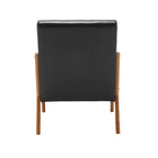 Modern Accent Chair, Solid Wood Padding Lounge Armchairs With One pillow for Living Room, Bedroom, Guest Room