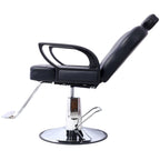 All-Purpose Salon Barber Chair with Adjustable Height & Reclining Back