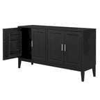 4-Door Sideboard Storage Cabinet with Door Shelf for Living Room, Two Large Cabinets with Adjustable Shelf