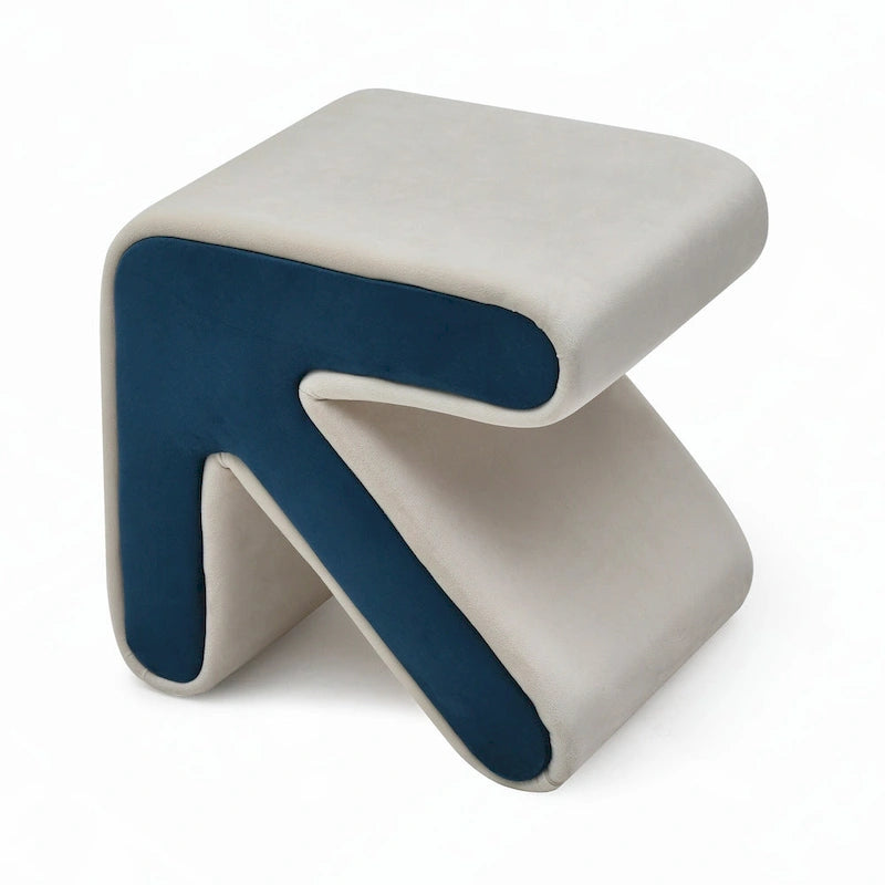 Upholstered Velvet Sofa Stool Shoe Bench