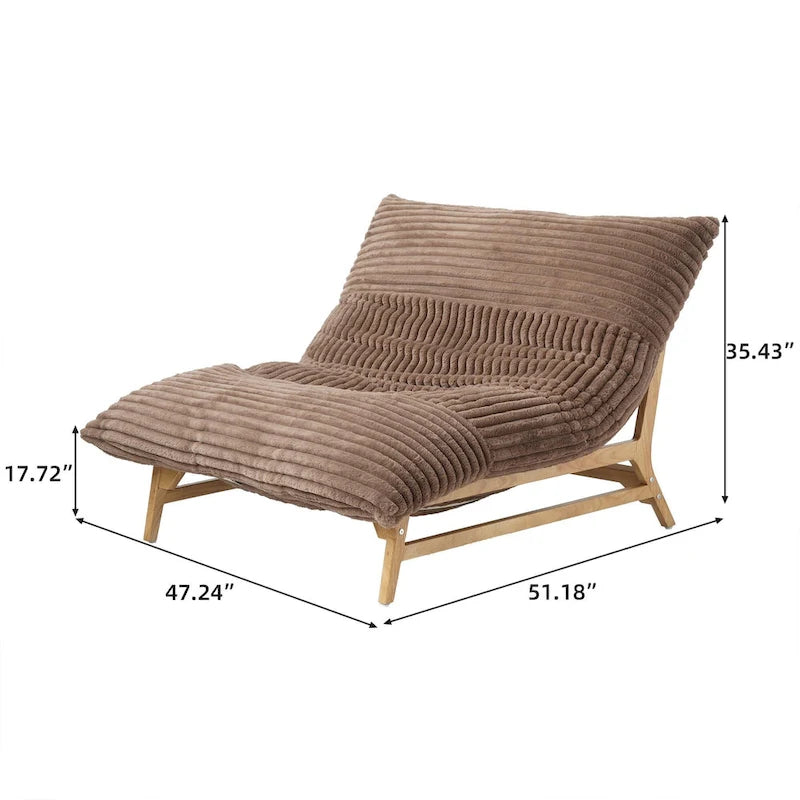 Large Bean Bag Chair Modern Leisure Chair Comfy Sleeper Sofas Lounge Chair for Living Room Bedroom