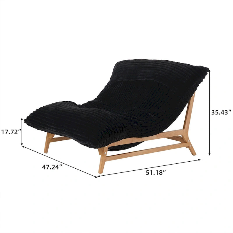 Large Bean Bag Chair Modern Leisure Chair Comfy Sleeper Sofas Lounge Chair for Living Room Bedroom