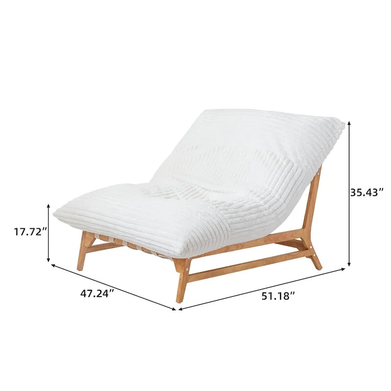 Large Bean Bag Chair Modern Leisure Chair Comfy Sleeper Sofas Lounge Chair for Living Room Bedroom