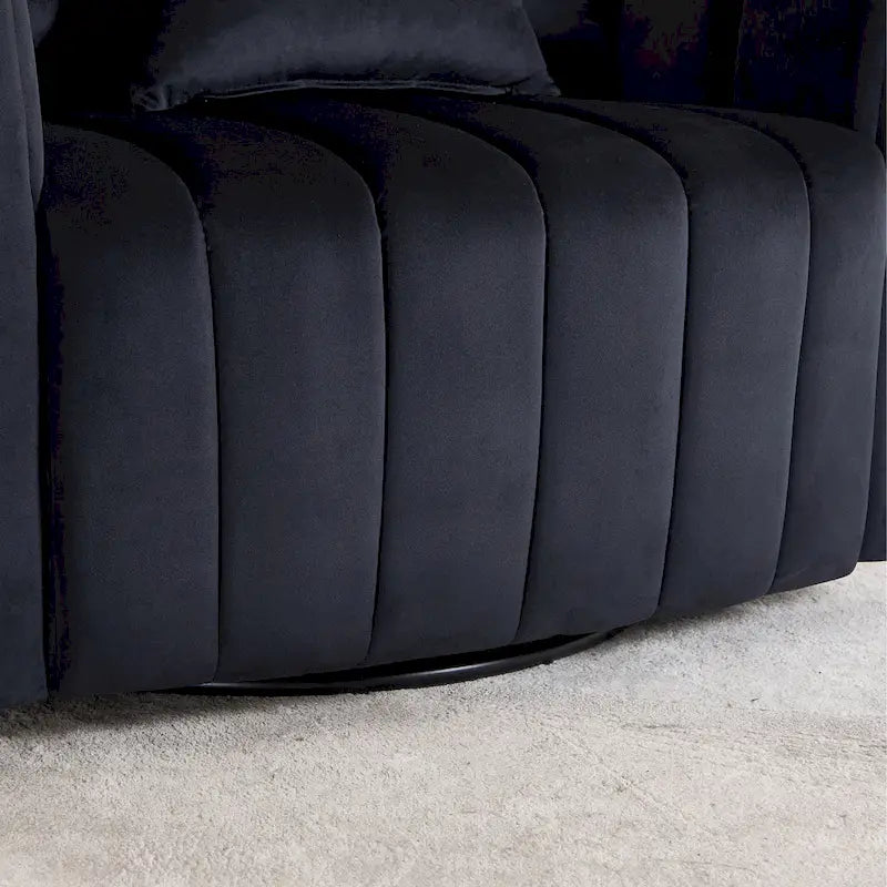 40.4W Modern Swivel Accent Chair,Swivel Single Sofa Chair with Ottoman
