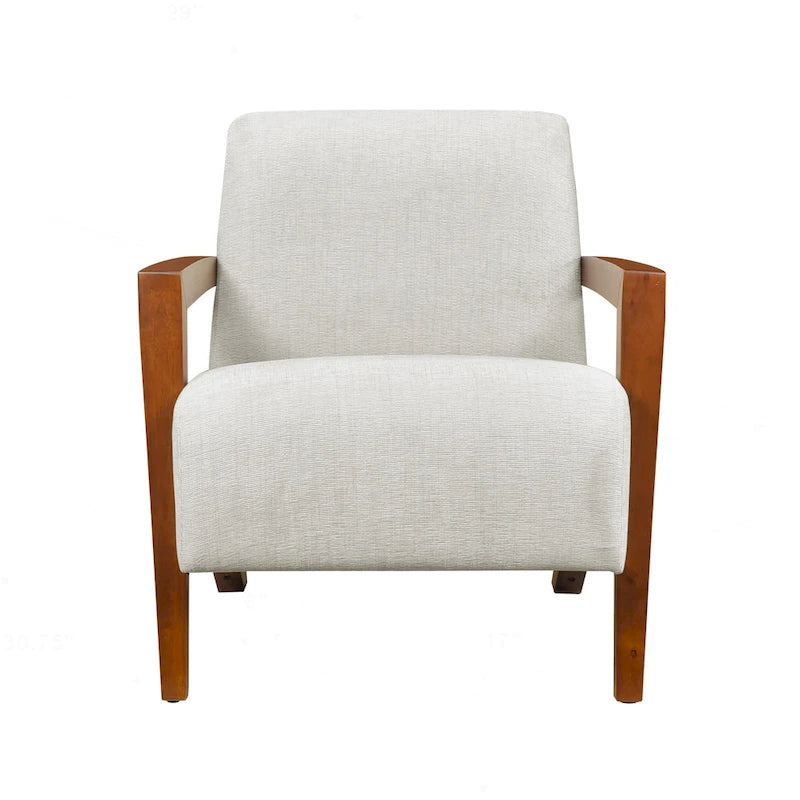 Luxurious Solid Wood Accent Chair for Stylish Living Rooms