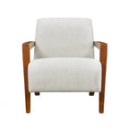 Luxurious Solid Wood Accent Chair for Stylish Living Rooms
