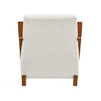 Luxurious Solid Wood Accent Chair for Stylish Living Rooms
