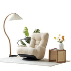 360° Swivel Manual Recliner Chair with Phone Holder, Adjustable Headrest & Backrest