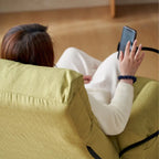 360° Swivel Manual Recliner Chair with Phone Holder, Adjustable Headrest & Backrest