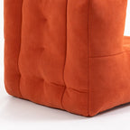 Modern 38.5" Velvet Accent Chair with Memory Foam Cushion & Ottoman