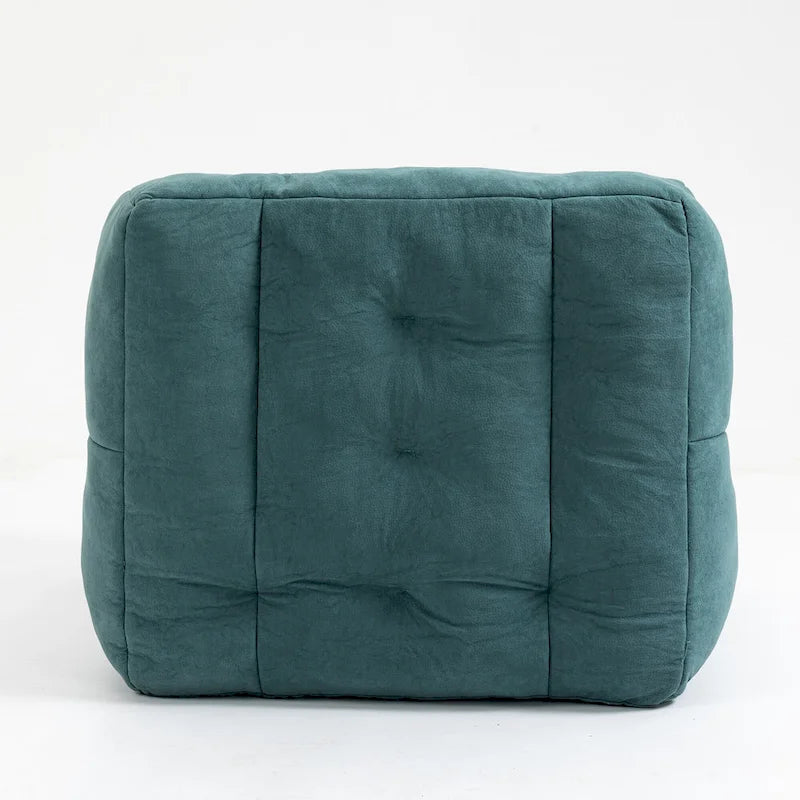 Modern 38.5" Velvet Accent Chair with Memory Foam Cushion & Ottoman