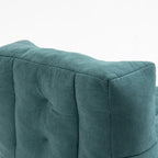 Modern 38.5" Velvet Accent Chair with Memory Foam Cushion & Ottoman