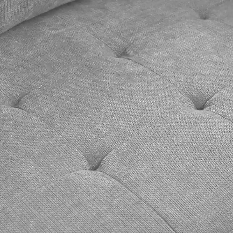 91.5 L-Shaped 4 Seater Sectional Sofa Couch with Pull-Out Bed, Hidden Storage and Functional Armrests, for Living Room