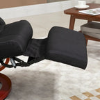 Manual Recliner Chair with 135° Recline, 360° Swivel & Adjustable Footrest