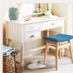 Saddle Cushion VanityStool - 17.83D x 12.4W x 16.53H