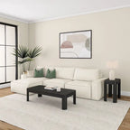 Plank and Beam Contour Rectangular Side Table - 25