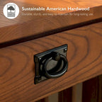 Transitional 1-Drawer End Table with Slatted Sides