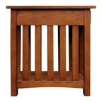 Transitional 1-Drawer End Table with Slatted Sides