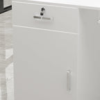 1-Drawer Reception Computer Desk with Door