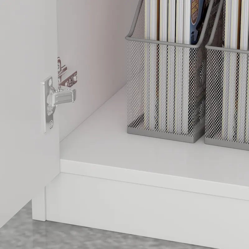 1-Drawer Reception Computer Desk with Door