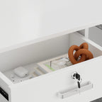 1-Drawer Reception Computer Desk with Door