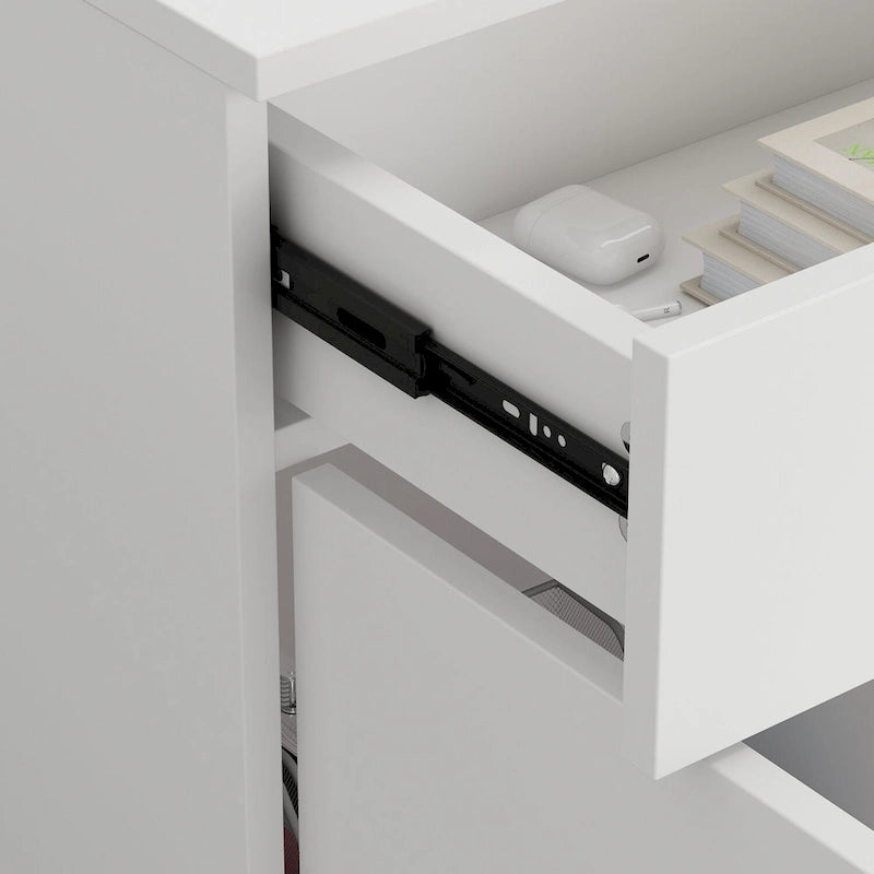 1-Drawer Reception Computer Desk with Door