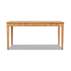 63" Fluted Rubberwood Home Office Writing Desk with Single Drawer - Natural Blonde