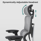 High Back Ergonomic Office Chair with Wire Control Mechanism – No Footrest