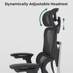 High Back Ergonomic Office Chair with Wire Control Mechanism – No Footrest