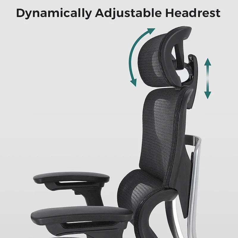 High Back Ergonomic Office Chair with Wire Control Mechanism – No Footrest