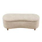Boucle Flip Top Storage Bench with Soft-Close Hinges – 48"