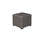 Transitional Square Button Tufted Ottoman