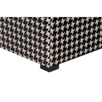 Transitional Square Button Tufted Ottoman