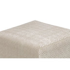 Transitional Square Button Tufted Ottoman