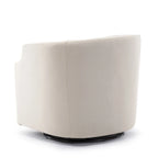 Linen Swivel Glider Barrel Chair for Living Room – Natural
