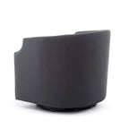 Linen Swivel Glider Barrel Chair for Living Room – Natural