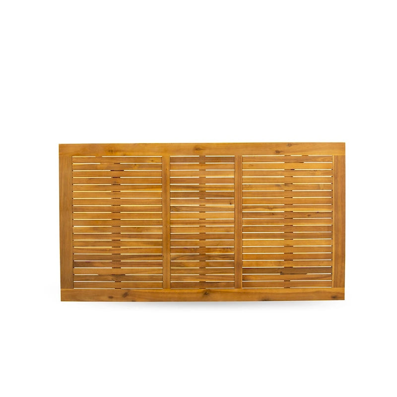 Modern Rectangular Coffee Table with Natural Oil Finish – Rubberwood