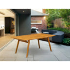 Modern Rectangular Coffee Table with Natural Oil Finish – Rubberwood