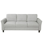 3-Seat Sofa Living Room Linen Fabric Sofa