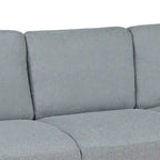 3-Seat Sofa Living Room Linen Fabric Sofa