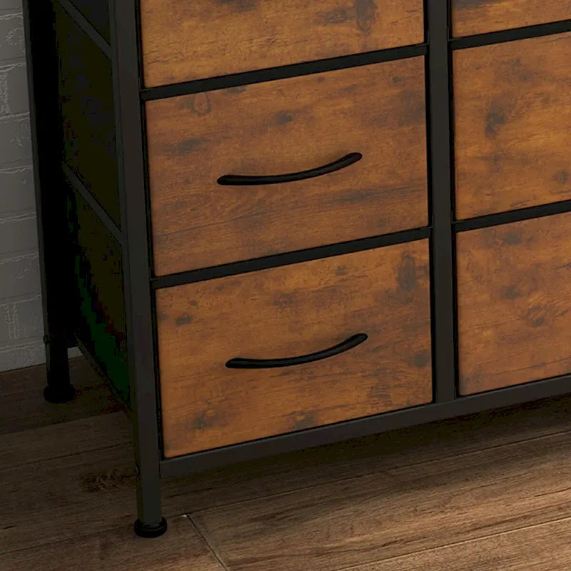 TV Stand with Power Outlet, 10 Drawers for 55 TV - n/a