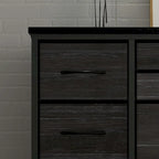 TV Stand with Power Outlet, 10 Drawers for 55 TV - n/a
