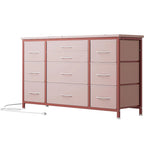 TV Stand with Power Outlet, 10 Drawers for 55 TV - n/a