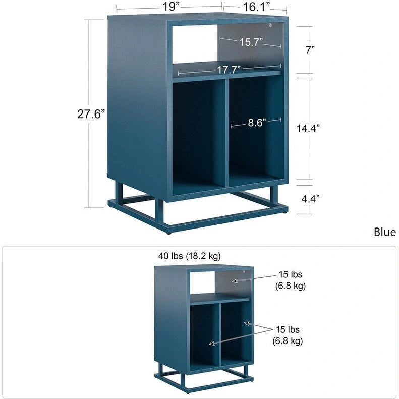 Turntable Stand - 16.14D x 19W x 27.56H
