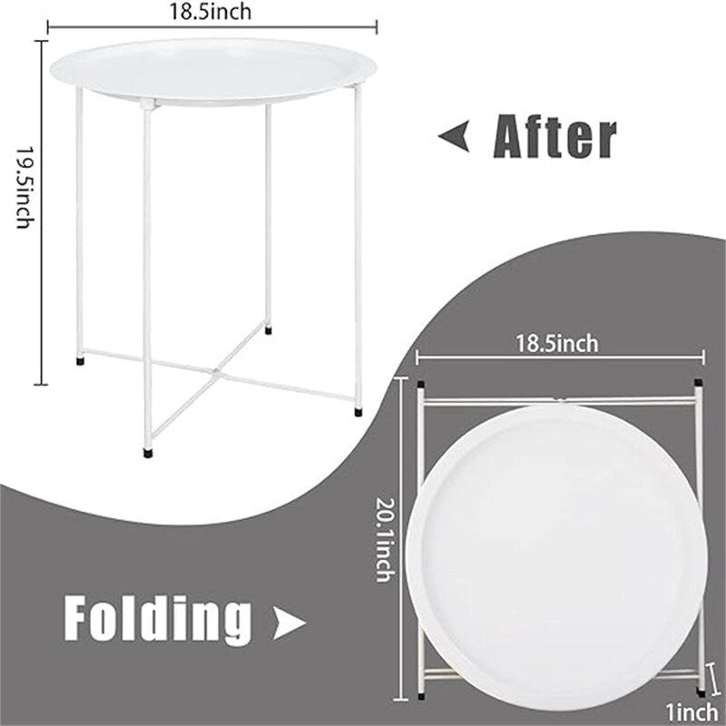 Tray Metal Side Table
