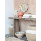 Reclaimed Wood Console Table with Distressed Bleached Finish - 72.0L x 13.0W x 32.0H
