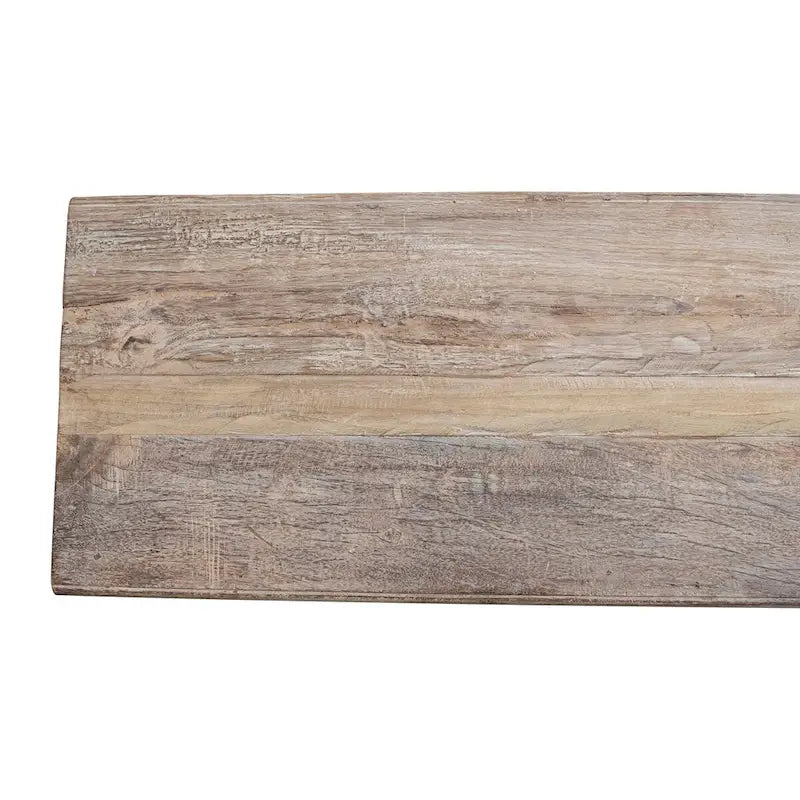 Reclaimed Wood Console Table with Distressed Bleached Finish - 72.0L x 13.0W x 32.0H
