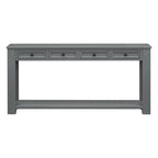 Console Table/Sofa Table with Storage Drawers and Bottom Shelf for Entryway Hallway