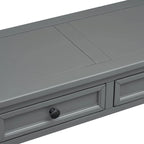 Console Table/Sofa Table with Storage Drawers and Bottom Shelf for Entryway Hallway